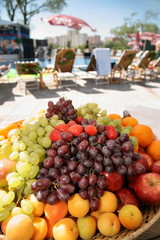 fruits table on resort