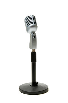 Microphone on white