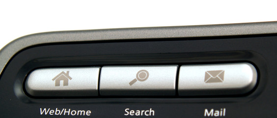 Internet control panel keyboard buttons