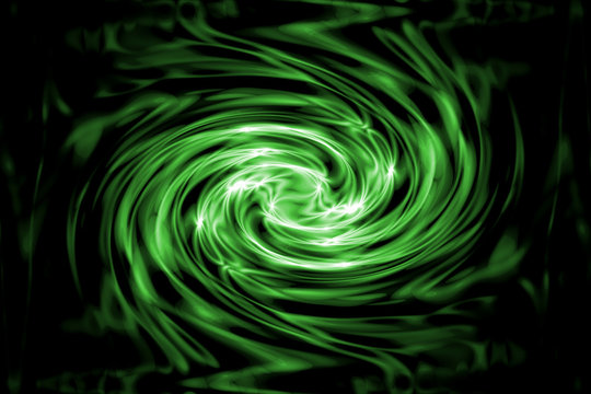 Black and Green Swirled Together