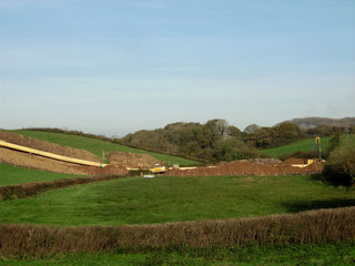 Laying gas pipeline across Wales