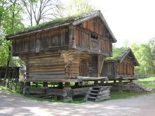 Scandinavian Farm House with Barn