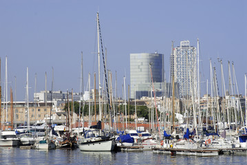 Fototapeta na wymiar barcelona port