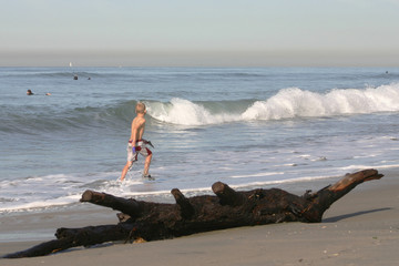 Fototapeta na wymiar Boy on a beach