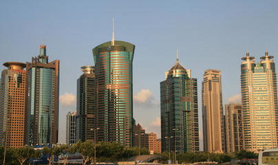 Fototapeta na wymiar Skyscrapers Pudong