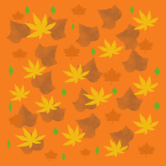 Fototapeta na wymiar bright autumn leaves
