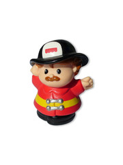 firefighter, isolated on white background