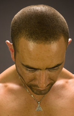 Naklejka premium Man's portrait