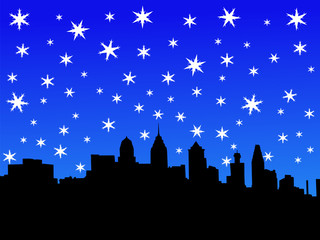 Philadelphia in winter