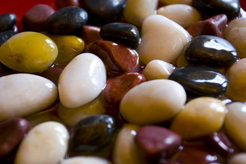 Colorful pebbles