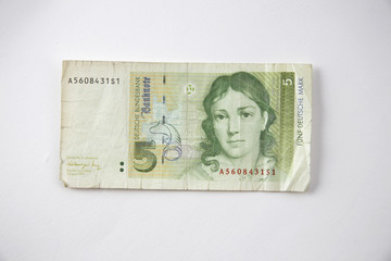 5 D-Mark, Vorderseite