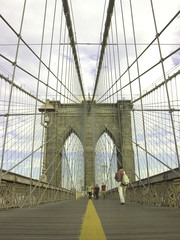 Fototapeta na wymiar ponte di Brooklyn