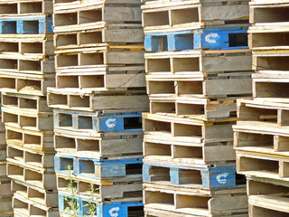 Stacked Wooden Crates