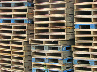 Stacked Wooden Crates