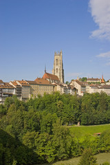 Fototapeta premium Fribourg in der Schweiz
