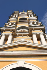Novospasskiy acting man monastery, view of belfry 