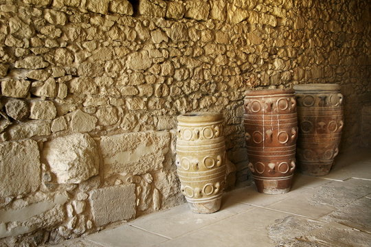 amphores &agrave; Cnossos