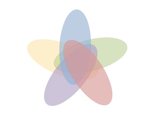 Abstract Colorful circles diagram