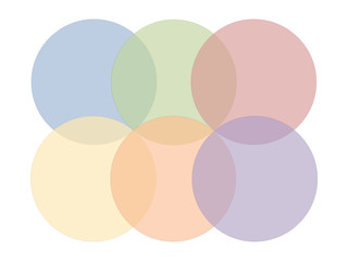 Abstract Colorful circles diagram