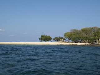 Fototapeta na wymiar Deserted beach on island