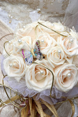 wedding bouquet with butterfly