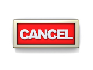 Cancel sign or button