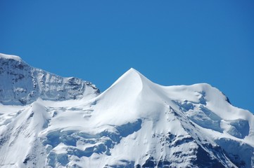 Silberhorn Peak in the Swiss Alps