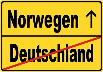 Fototapeta premium Leben und Arbeiten in Norwegen