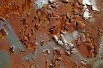 Hintergrund Rost und Farbreste