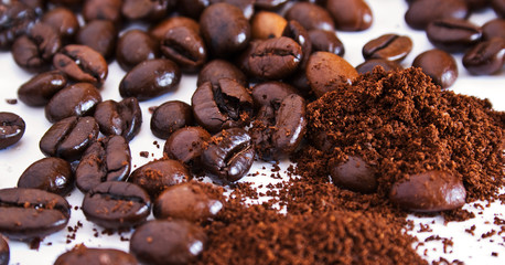 Café grain et moulu