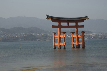 Torii gateway, Miyajima Shrine, Miyajima Island, Japan