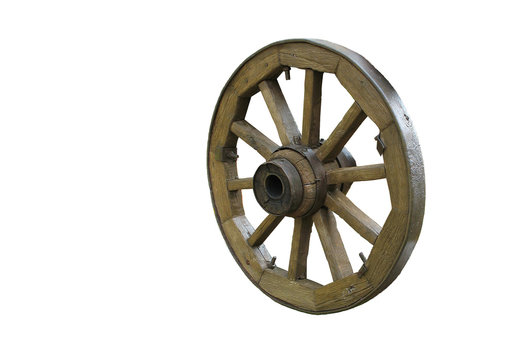 Old wooden wheel