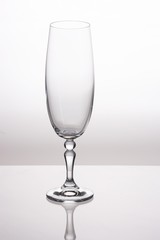 empty champagne glass
