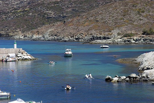Boats in the Mediterranean Sea