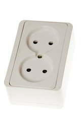 White wall outlet