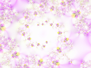 Obraz na płótnie Canvas Swirl of flowers