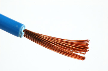 Cable electrico azul