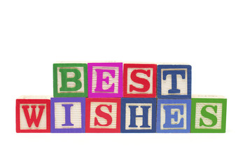 Alphabet Blocks - Best Wishes