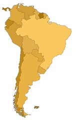 Fototapeta na wymiar South America