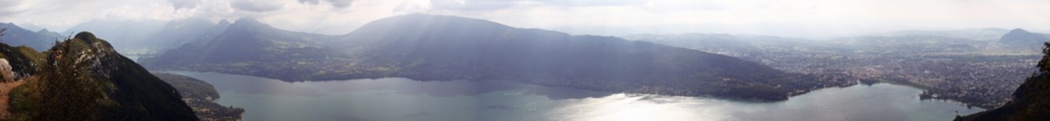 Fototapeta premium Lac Annecy Vue Aerienne