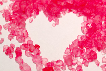rose salt heart