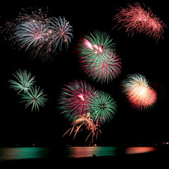 Fireworks at the beach