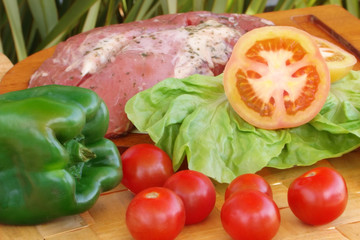 Fresh raw meat composition