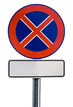 Road sign with free space for your text
