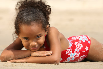 child on a beach