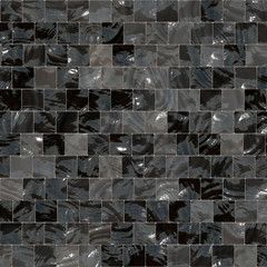 Obraz premium Black glossy tile for interior decor