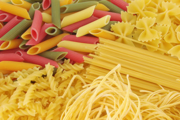 Many types of pasta composition