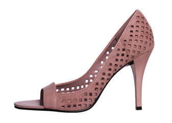 an elegant shoe on high heel