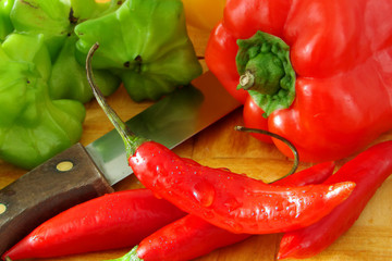 red hot peppers composition