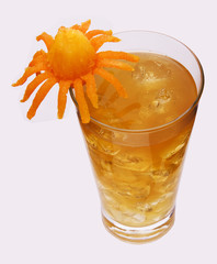 Naklejka na ściany i meble a yellow fruity drink